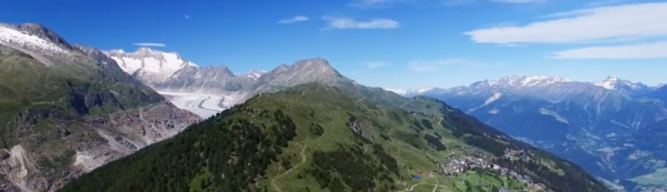 Aletsch Glacier and Fiescheralp, Switzerland